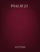 Psalm 23 INST PARTS Instrumental Parts choral sheet music cover